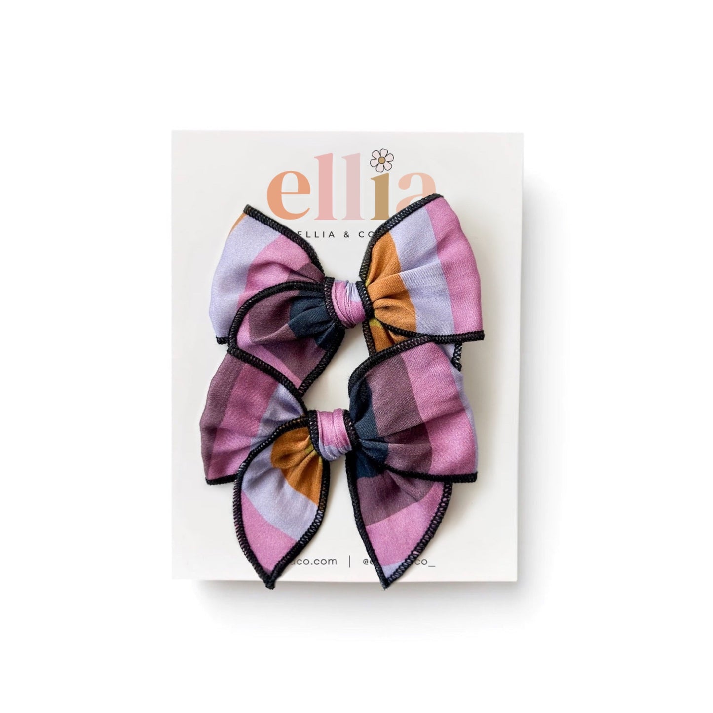 Halloween Stripe - Mini Fairytale Piggie Clips