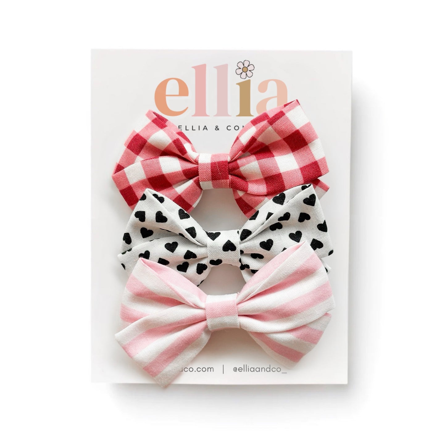 Lover - Mini Sailor Bow Clip Set