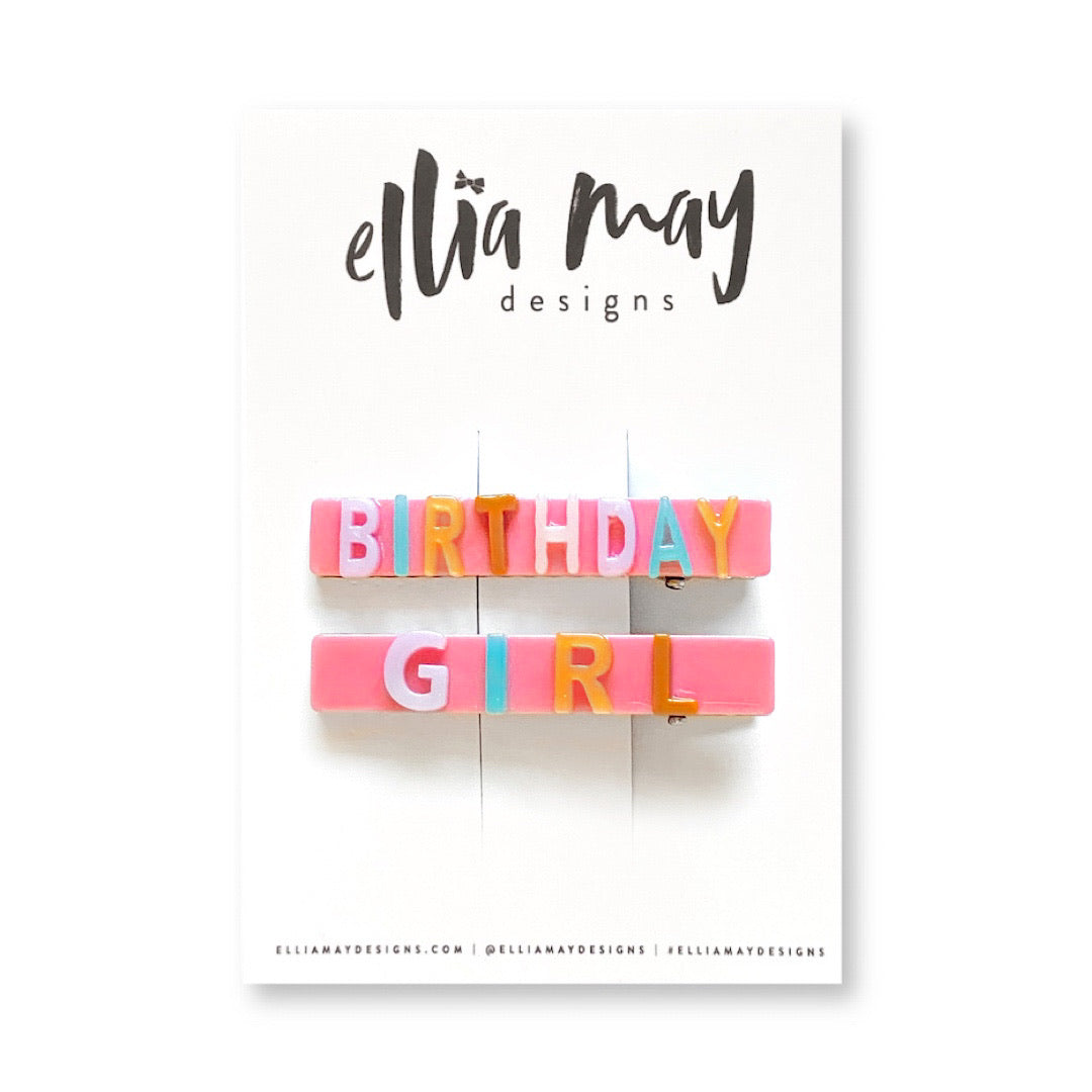 Birthday Girl - Bar Clip Set