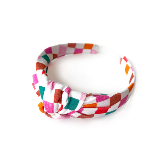 Sugarplum Checker - Knot Headband