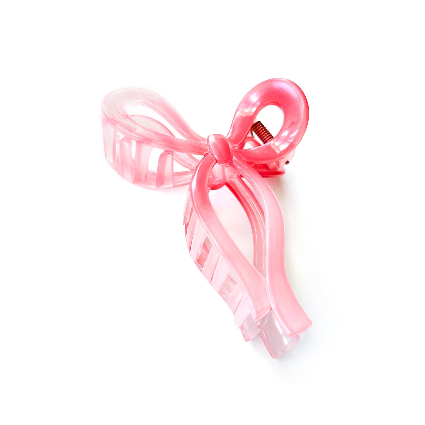 Rose Pink Ombré Bow - Claw Clip