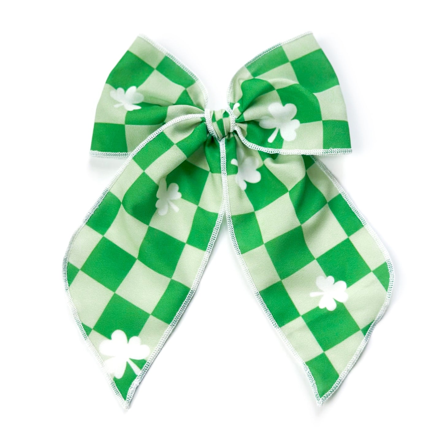 Checkerboard Clovers - Oversized Fairytale