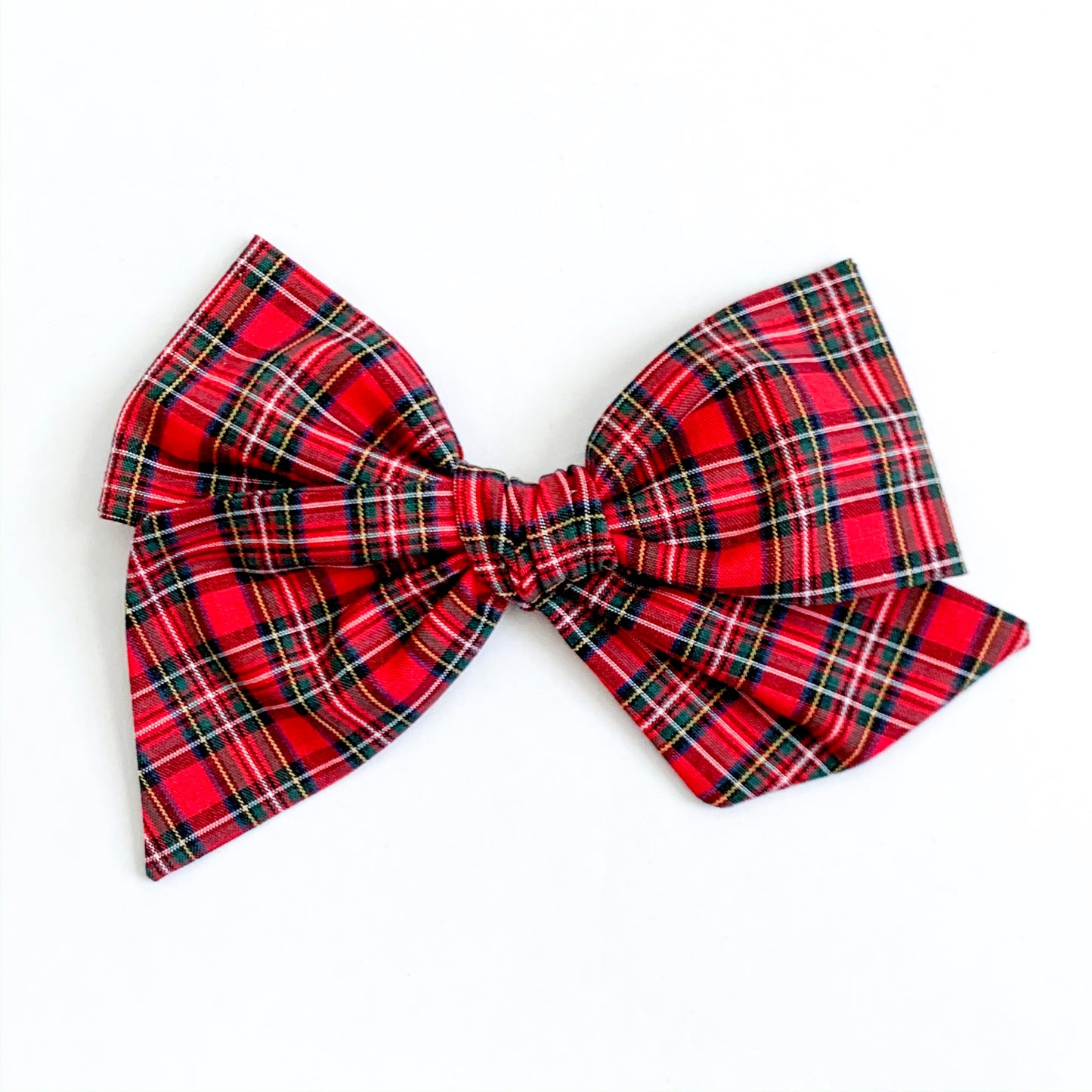 Traditional Holiday Plaid in Red - Oversized Twirl